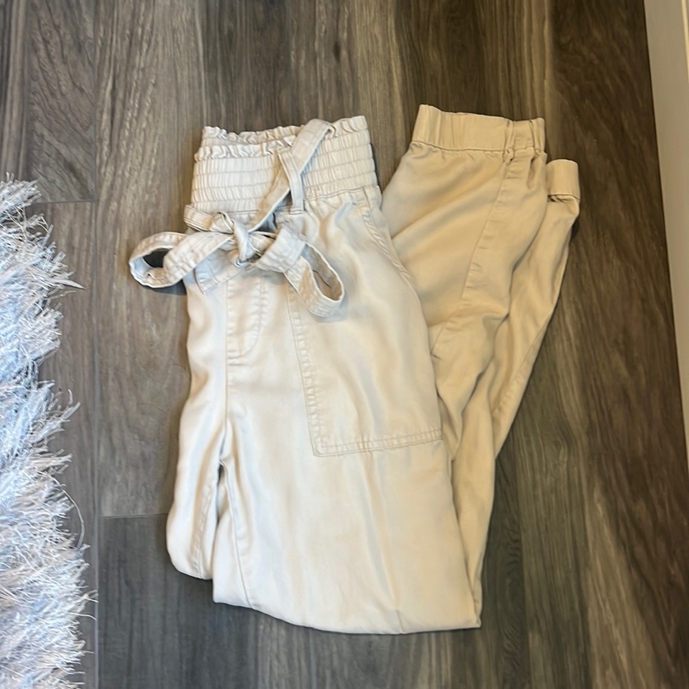 Tan Abercrombie and Fitch joggers